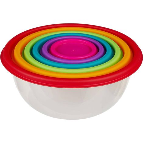 6 cajas de almacenaje redondas colores  - 5five
