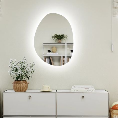 Mobile lavabo sospeso 120x46x20,7 cm in resina bianca con ripiano FloraGrace (1/5)