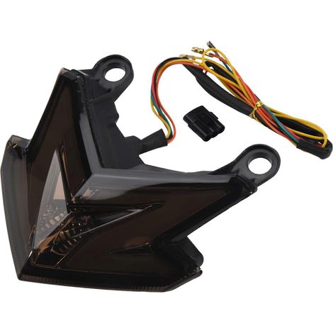 Feu arrière de moto à LED avec clignotants, feu stop et feu arrière style café racer pour Kawasaki Z800 2013 2014 2015 2016 (1/5)