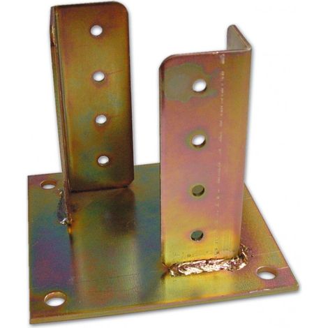 Supporto per Travi con Piastra di Fissaggio in Acciaio 100X100 mm (art.840) 8 Pz
