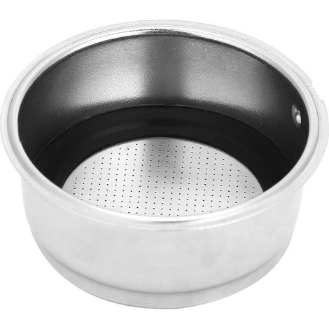 Filtre à café amovible en acier inoxydable, accessoire pour machine à café à domicile ou au bureau, pour tasse double. (1/5)