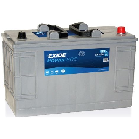 Batería Tudor 125Ah EF1250 Exide