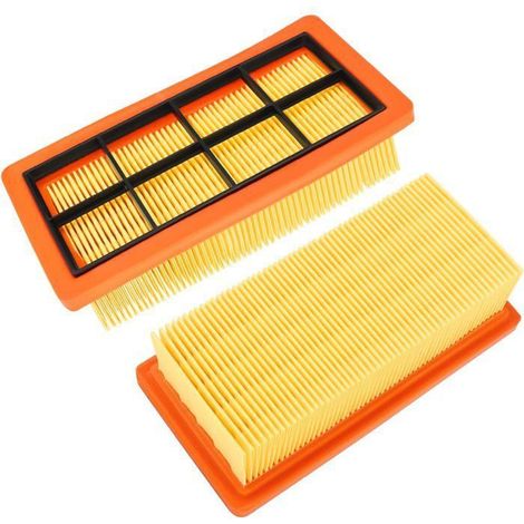 2 Filtre Remplacement pour Aspirateur Kärcher AD 3200, AD 3 Premium et AD 4 Premium (1/4)
