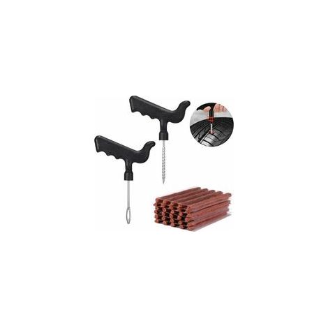 32 Pièces Kit de Réparation de Pneu,kit de Reparation avec mèches pour Pneu,Kit Réparation Pneu pour crevaison de pneus de Voiture (1/5)