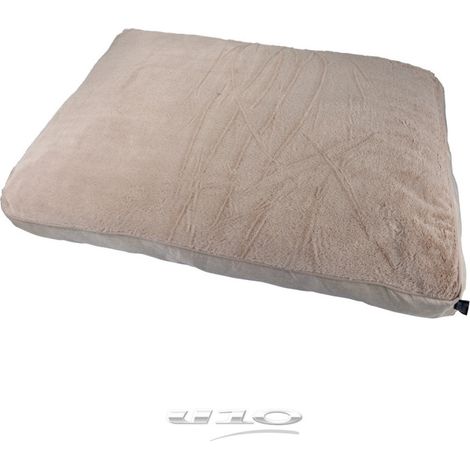 Coussin peluche rectangle pour animaux - Beige - L 100 x l 70 cm - Gamme Newton - Livraison gratuite (1/2)