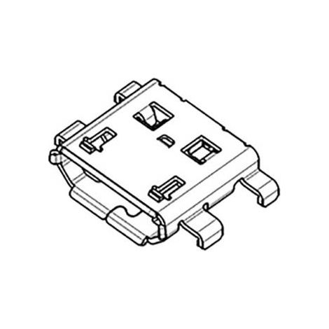 Micro USB Femelle Coudée 476420001-1500 Molex Contenu: 1500 pc(s) (1/2)