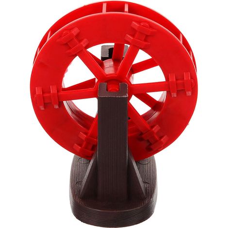Cet ensemble de 5 accessoires miniatures pour fontaine à roue à eau est d'une fabrication exquise et idéal pour l'aménagement paysager de plantes en pot et la décoration du salon. (1/5)
