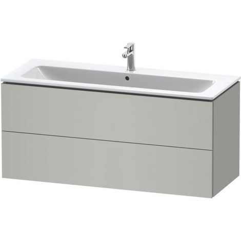 Meuble-lavabo L-CUBE 1220x481mm 2 tiroirs we ma ES NB centre
