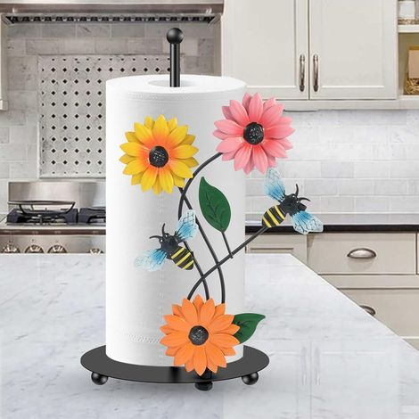 Sonnenblumen-Küchenrollenhalter, freistehender Küchenrollenhalter (Next) (1/5)