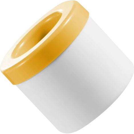 Moule à glaçons avec couvercle, grand seau à glaçons en silicone, machine à glaçons ronde pour cocktails glacés, couleur jaune. (1/5)