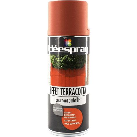 Bombe de peinture aérosol - SINTO IDEESPRAY - Idéespray - effet terracotta - Marron - 418 g