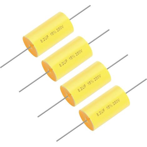 4 condensateurs axiaux MKP 8,2 µF 250 V - Diviseur de fréquence pour Haut-Parleur Audio (1/5)