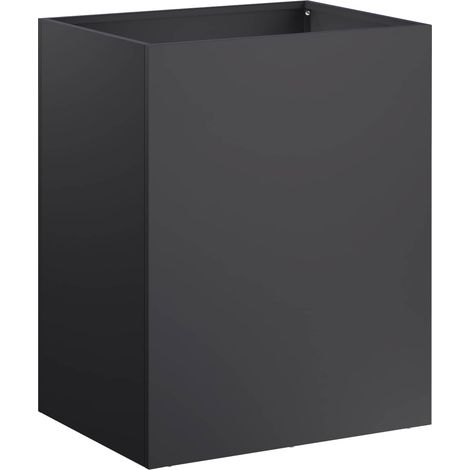 Garden Planter Black 40 x 30 x 50 cm Cold-rolled Steel vidaXL