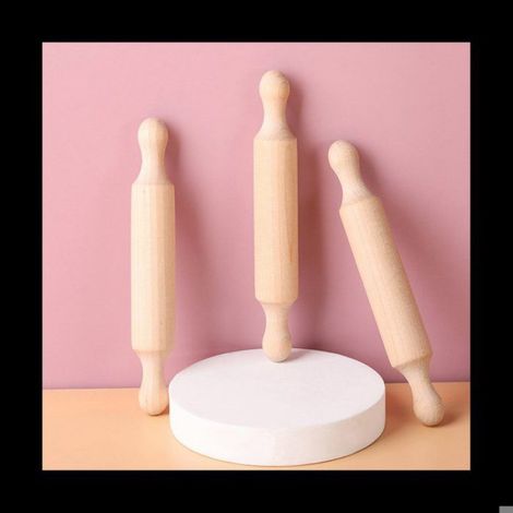 20 PièCes Mini Rouleaux à Pâtisserie pour Artisanat, Rouleau à Pâte en Bois pour Enfants dans la Cuisine Cuisson Plateau à Niveaux (1/5)