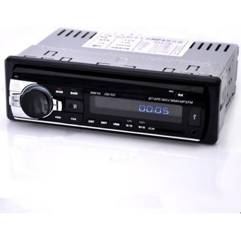 Autoradio - Mp3 Bluetooth Usb 12 V - 4 X 60 W - Tuner Fm Stéréo - Télécommande - Entrée Aux - Pour Voiture (1/3)