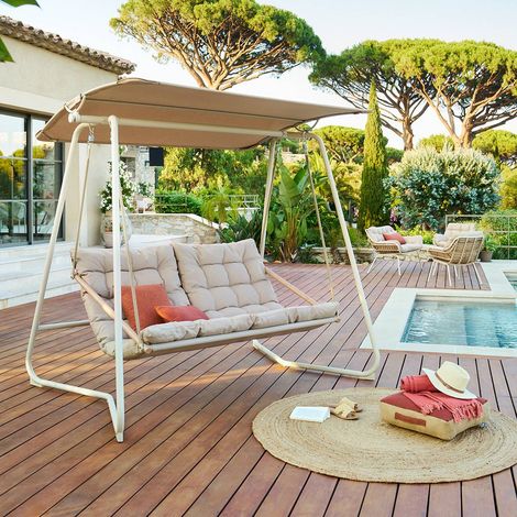 Balancelle de jardin Paopao argile - Hespéride
