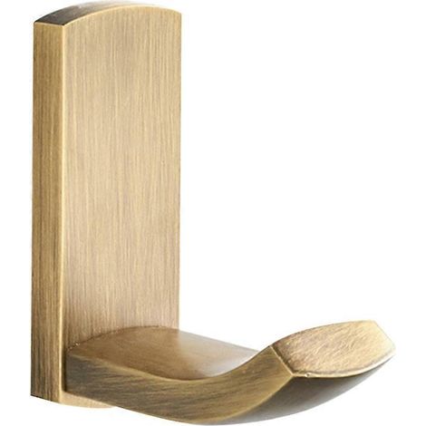 Patère murale en laiton robuste, porte-manteau, porte-serviettes et peignoirs pour salle de bain, cuisine ou garage (bronze)-7.00X6.80X2.80CM