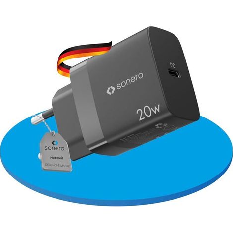 Chargeur USB-C rapide-KAL--C 20W,Chargeur Rapide,Alimentation Usb Avec Détection Automatique,Noir (1/5)