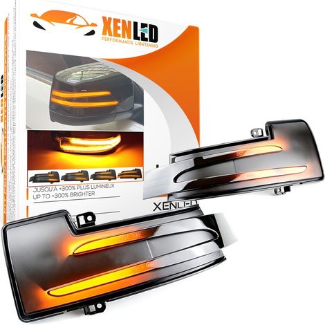 2x Clignotants rétroviseurs LED Défilants Mercedes ML W164 W166, GL W463 et W251, Classe G, Classe R W251 - Plug&play (1/5)