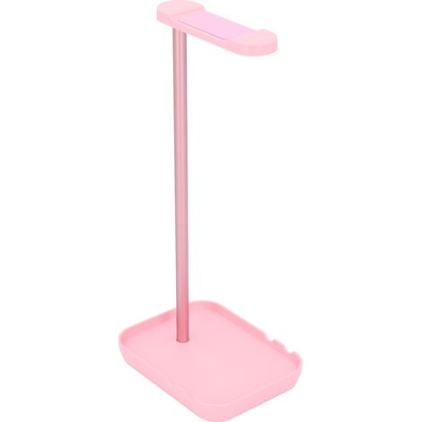 Support pour casque audio avec base antidérapante, fixation murale pour casque gaming de toutes tailles, rouge clair, idéal pour la chambre, le bureau ou le studio d'enregistrement. (1/5)