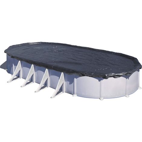 Couverture Hiver 180g/m² Piscine Ovale 500x300 cm UV (1/5)
