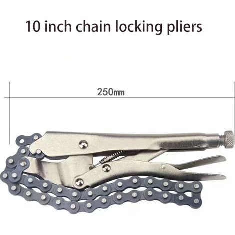 Clé de serrage pour étau de chaîne de 25 cm, tube de filtre à huile manuel, longueur de chaîne de 42 cm (1/5)