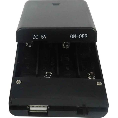 Porte-pile 4 x RS PRO AA, raccordement Fils ( Prix pour 1 ) (1/2)
