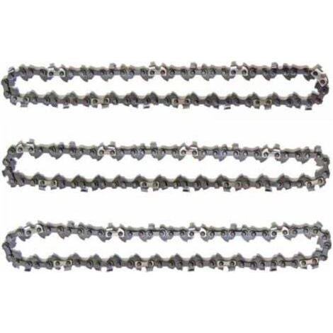 Chaîne d’élagueuse sur perche – Lot de 3 pièces, 10" (25 cm), 40 maillons, faible rebond, compatible avec Black & Decker, Ryobi, Ferrex (1/5)