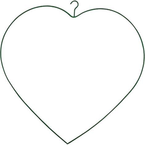 Couronne en fil de fer en forme de cœur, décoration d'intérieur, anneau en métal, cercle en fer pour jardin, couronne de Noël,couronne de Saint-Valentin, maison(6pcs) (1/4)