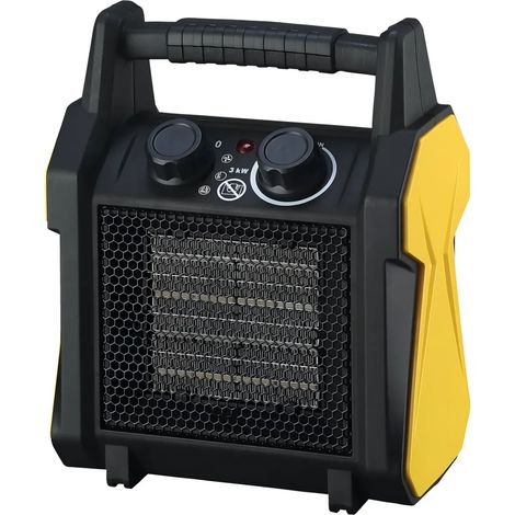 Generatore Aria Calda 3kW Elettrico 220V Giallo Portatile Ceramico
