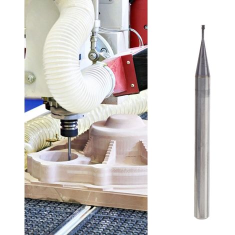 60°-Gewindeschneider aus Wolframkarbid mit 3 Schneiden M1,60,35D450 (1/5)