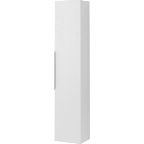 Colonna bagno sospesa 150 cm bianco opaco con anta soft close Elva (1/5)
