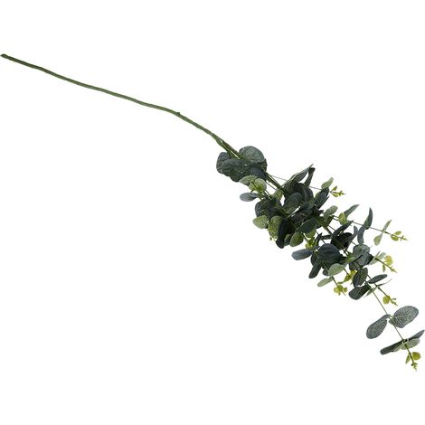 Branche D Eucalyptus Artificielle - Plante En Plastique Réaliste - Décoration Jardin Bureau Mariage - Lot De 1 (1/5)