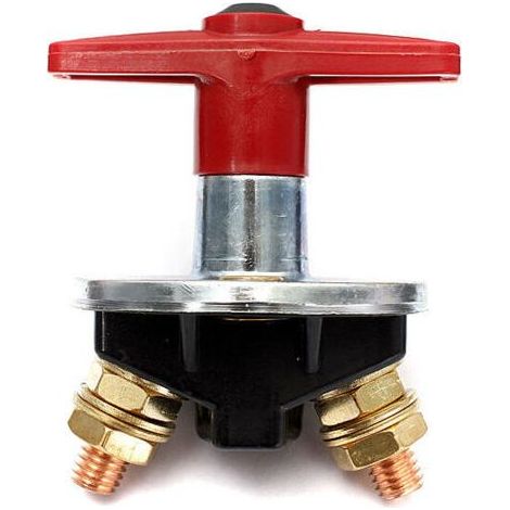 Isolateur de Batterie à Clé Fixe de 200 Amp Interrupteur D'Arrêt Coupé Interrupteur électrique 12V / 24V Commutateur électrique Robuste (1/4)