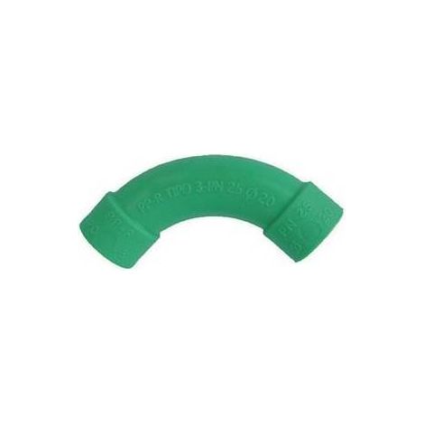 CURVA AMPIO RAGGIO IN POLIPROPILENE Misura: Diam. 20