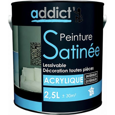 Pittura acrilica multisubstrato per interni, color tortora satinato, 2,5 litri.