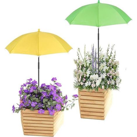Parasol plantes extérieur – Pour pots, massifs fleurs – Protection soleil direct – Pliable, réglable (1/5)