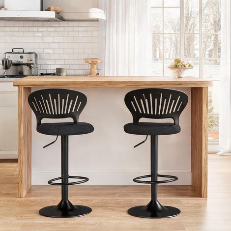 Tabouret de bar nero 43 x 40,5 x 105 cm (1/5)