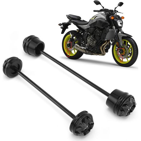 Protecteur de chute pour fourche et roues avant/arrière - Compatible Yamaha MT07, FZ07, XSR700 (1/5)
