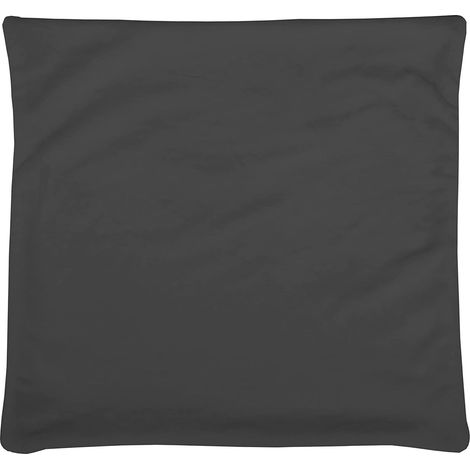 Stof - Housse de Coussin - Taille 40x40 cm - 100% Polyester - Couleur Anthracite - Modèle Doudou - Linge de Lit pour Maison - Lavage à 30° (1/3)