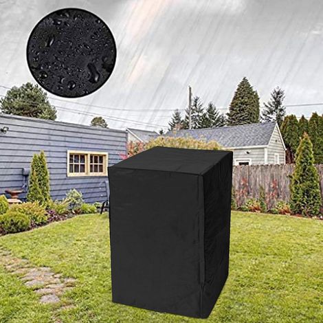 Housse de barbecue étanche avec cordon de serrage, 120 x 64 x 64 cm (Noir) (1/5)