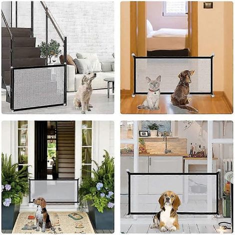 Filet de sécurité pour animaux, barrière pour chien, barrière de sécurité pliable et portable, installation facile partout (1/2)
