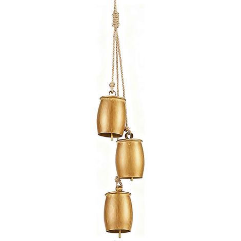 Cloche de Noël rustique en fer forgé vintage avec corde en chanvre, idéale pour une entrée, un jardin, une maison de campagne ou un mariage. (1/5)
