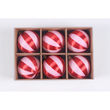 Mömax Christbaumkugel-Set Lucia Rot/Hellrosa 6 Stk. (1/5)