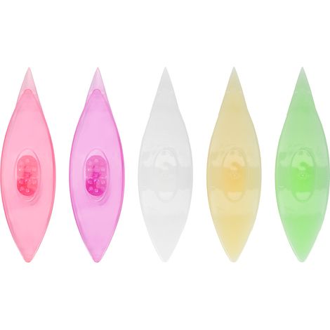 Set di navette per chiacchierino in plastica, 5 pezzi, strumento per lavori di pizzo fatti a mano fai da te, accessori per cucito 12309. (1/5)