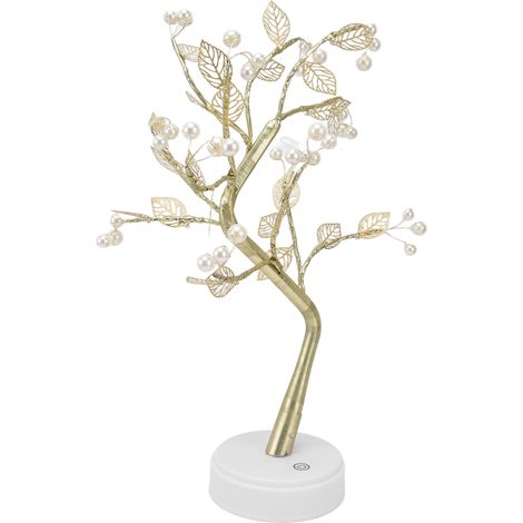 Lampe arbre artificielle à branches ajustables, style bonsaï, interrupteur tactile, aspect raffiné, lampe arbre LED (1/5)