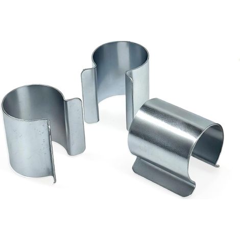 Lot de 25 Clips Serre Tunnel Bache Dia 25mm Dia32 mm Metal Clips de Fixation Bache Serre Attache Serre Clips en Acier Galvanise (dia 25mm)