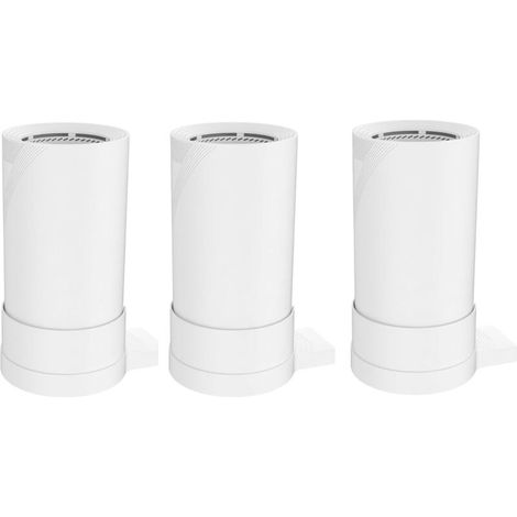 Sistema mesh WiFi 7 TP-Link Deco Be65/Be85/Be95, semplice e robusto, con supporto a parete e sistema di gestione dei cavi (bianco, 3 pezzi).