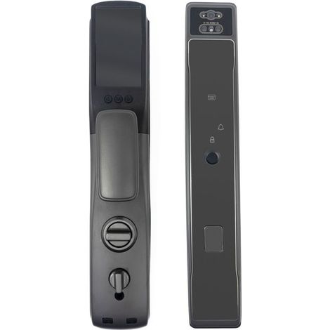 Serrure smart - PNI-PTY8819-S - empreinte, carte, code - caméra HD - 300 utilisateurs