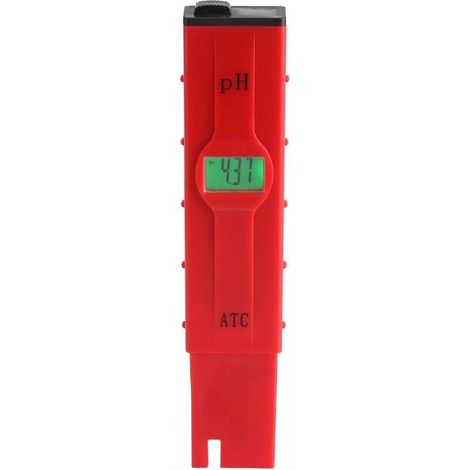 Numérique PH Meter Testeur Eau Automatique PH Mètre Hydroponics Stylo 0.01 Résolution(rouge) (1/5)